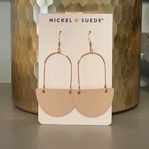 NEW!  Nickel & Suede Soft Sand Isla Earrings!